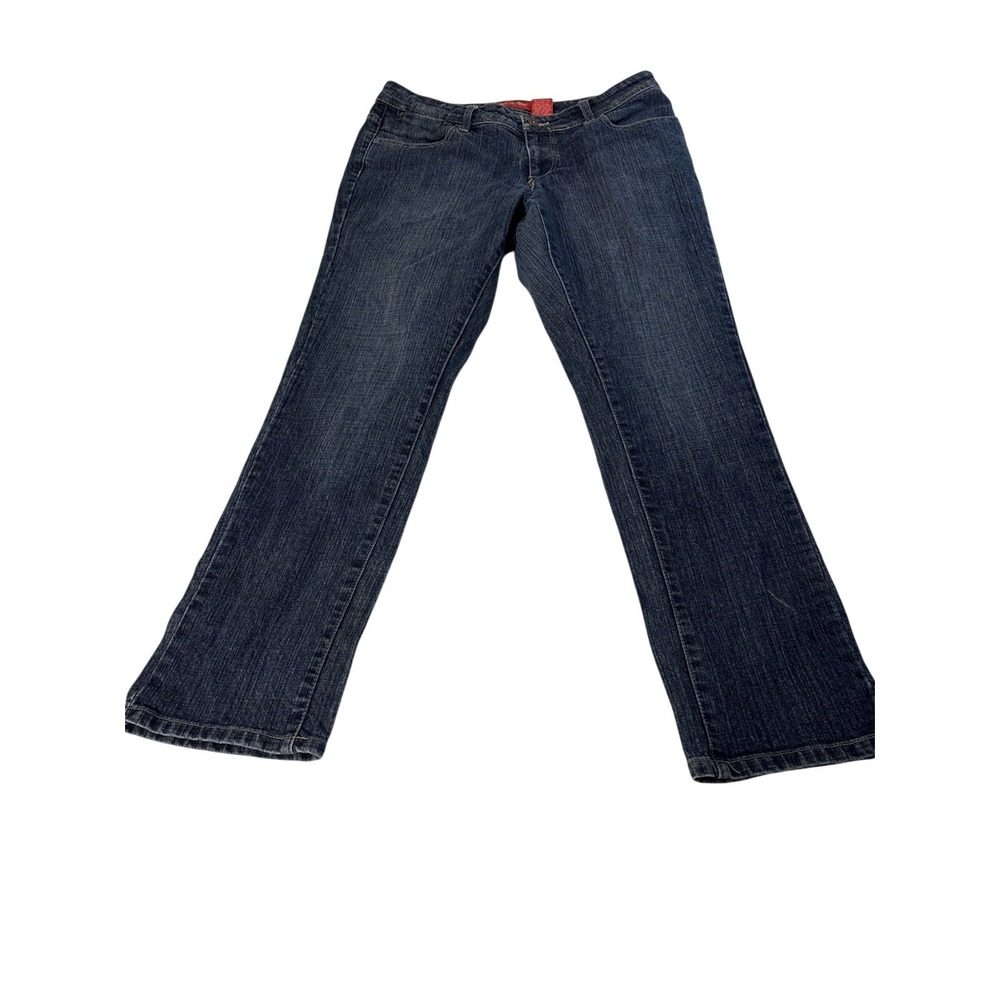 Hot Bottoms Bootcut Jeans Womens Size 18 Blue Stretch Denim 32 Inseam